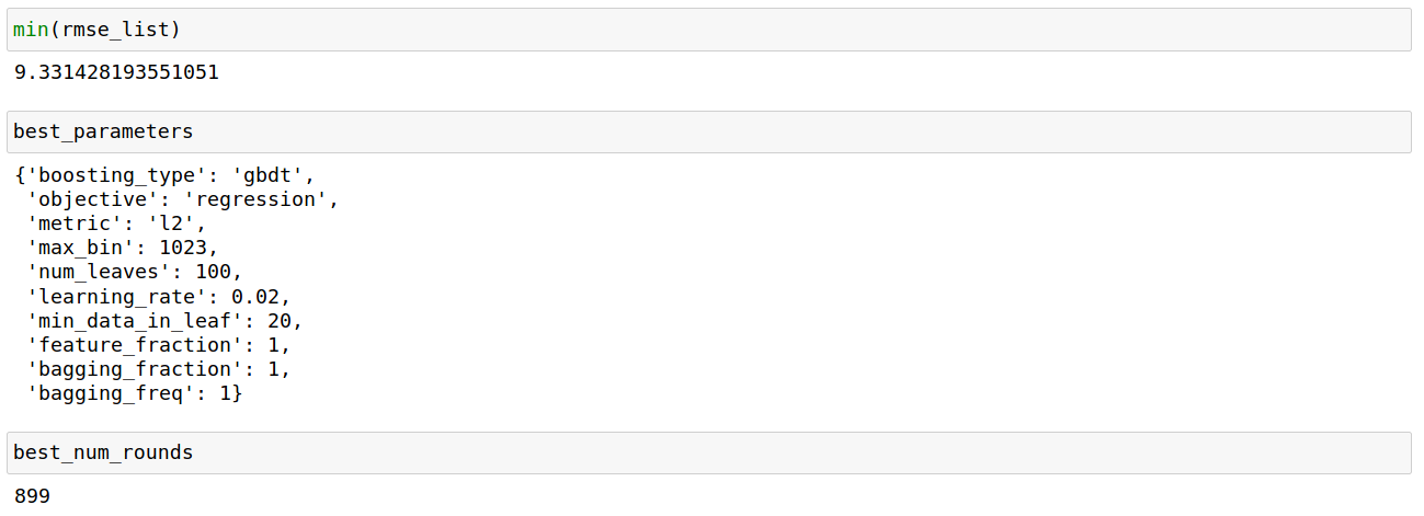 Best parameters found