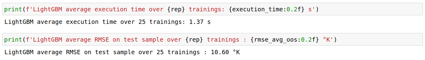 lightgbm first results