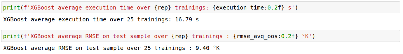 xgboost first results